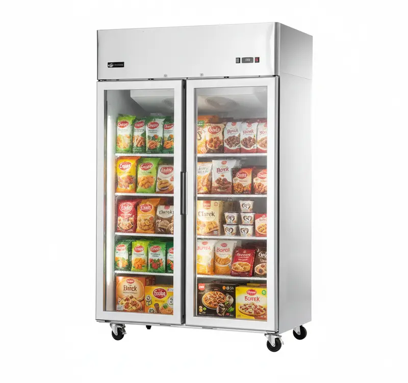 52" Efi Double Glass Door Display Freezer 43.2 Cu.Ft., F2-52Gdsvc 1