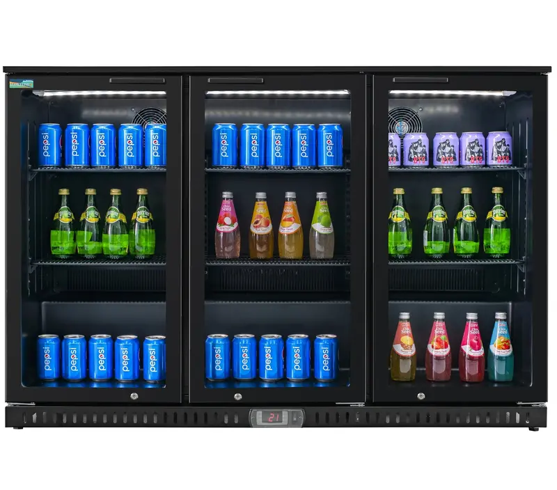 53'' Alaska-Line Back Bar Three Door Cooler Sliding Door Hit-24 1