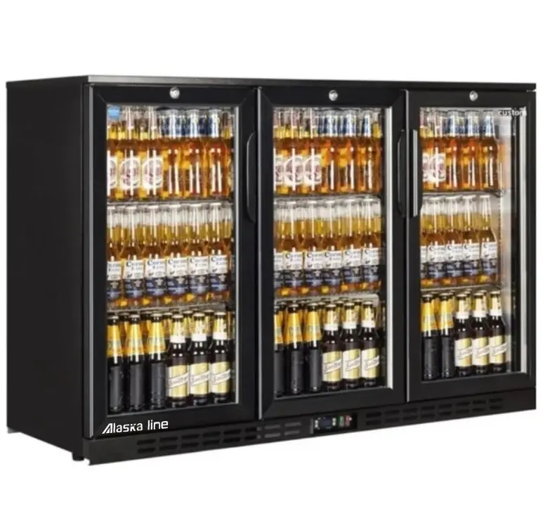 54'' Alaska-Line Swing Three Door Back Bar Cooler Hit-819 1