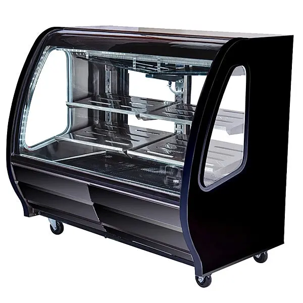56" Pro-Kold Deli Case Black 21 Cu.Ft., Ddc-60B 2