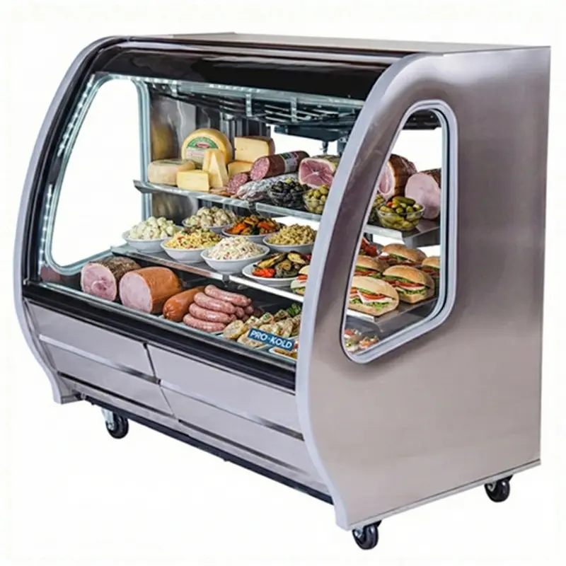 56" Pro-Kold Deli Case Stainless Steel 21 Cu.Ft., Ddc-60Ss 1