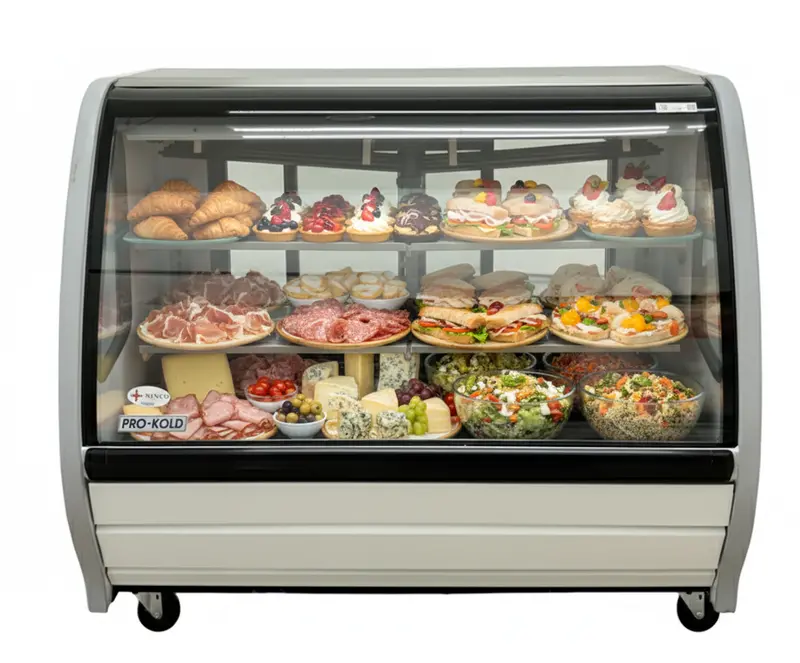 56" Pro-Kold Deli Case White 21 Cu.Ft., Ddc-60W 1