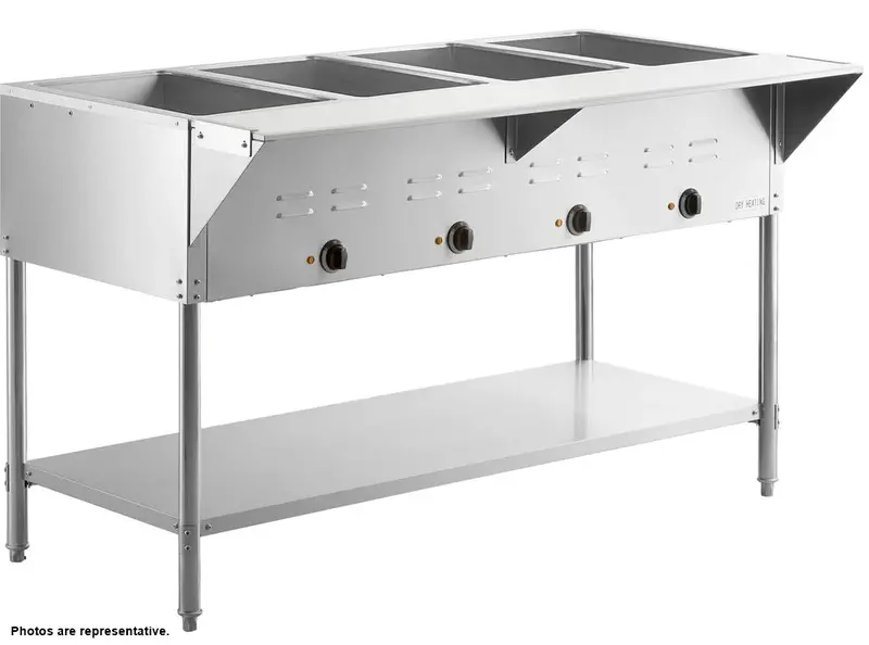59" Chef Electric Steam Table With Sneeze Guard Sin4c 1