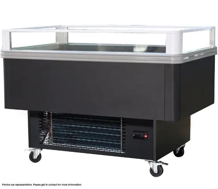 61'' Alaska-Line Double Temperature Island Freezer Hit-6 1