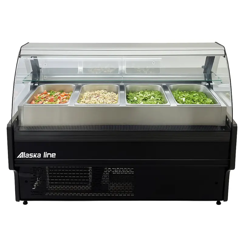 63'' Alaska-Line Salad Prep Table With Gn Pan Hit-36 1
