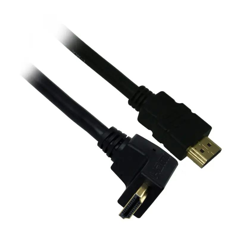 6Ft Right-Angle Hdmi Cable High Speed W/Ethernet 28Awg Cl3 4K 60Hz 1