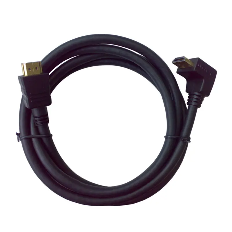 6Ft Right-Angle Hdmi Cable High Speed W/Ethernet 28Awg Cl3 4K 60Hz 2