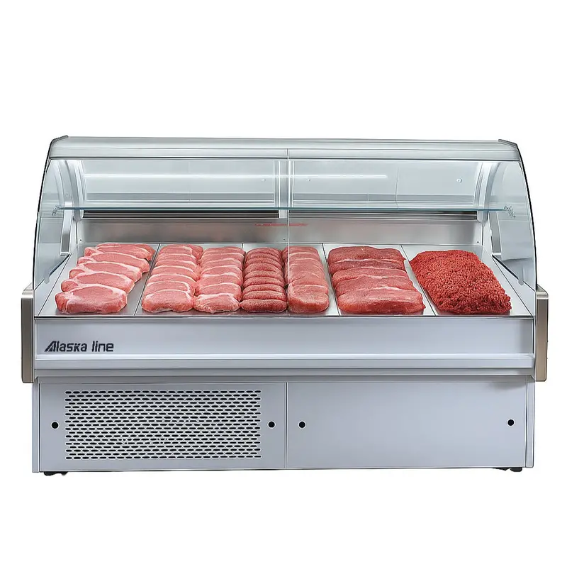 71'' Alaska-Line Deli & Meat Service Showcase With Storage Hit-33 1