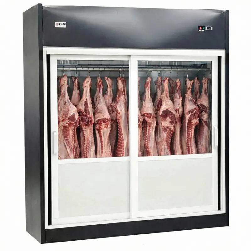 74'' Chef Meat Hanger Display Cooler 52.9 Cu.Ft - Hmc-1975 1