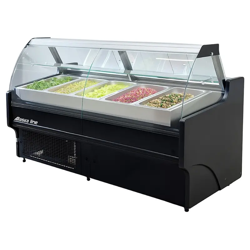 77'' Alaska-Line Salad Prep Table With Storage & Gn Pan Hit-37 1