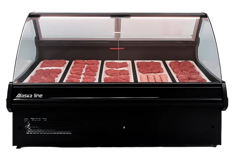 78'' Alaska-Line Meat/Deli Display Cooler 14.4 Cu.Ft - Hit-26 1