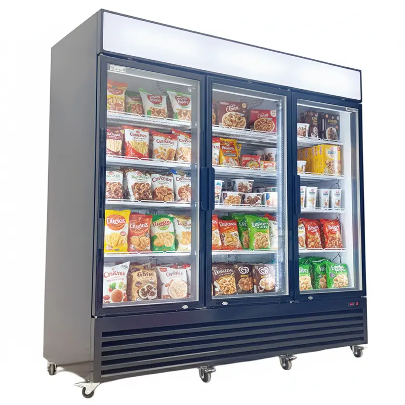 78'' Alaska-Line Three Door Glass Freezer 54 Cu.Ft. Hit-807 1