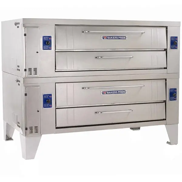 78'' Bakers Pride Double Chamber Gas Pizza Oven Y602 1