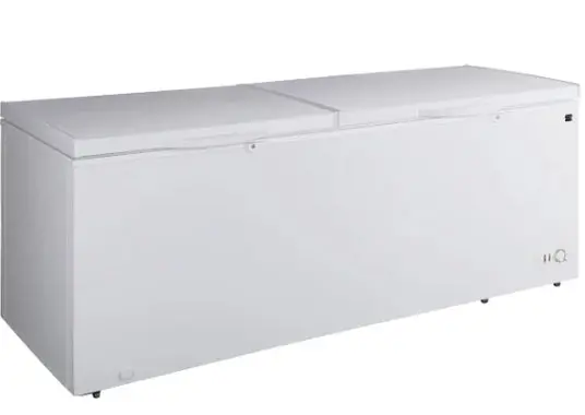 79'' 21 Cu Ft Dual Door Convertible Chest Freezer Or Fridge With Wheels Kkcf21-W 1