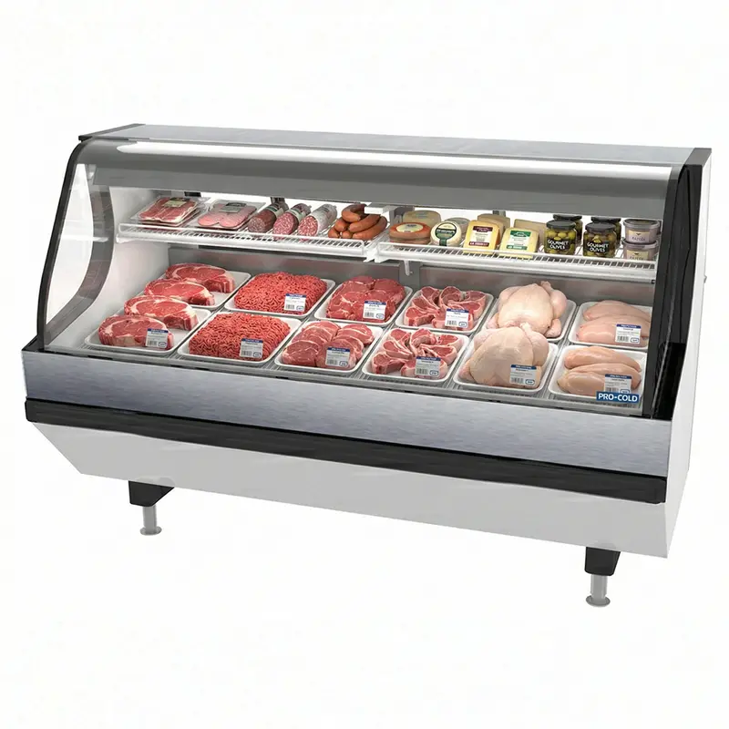 80'' Pro-Kold Meat Showcase 26 Cu.Ft Remote Unit - Mcsc-80W 1