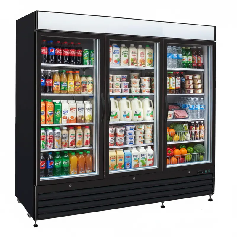 82'' Efi 3 Swing Door Glass Cooler 69.5 Cu.Ft. C3-82Gdvc 1