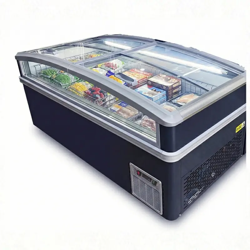83'' Alaska-Line Supermarket Island Freezer Hit-9 1