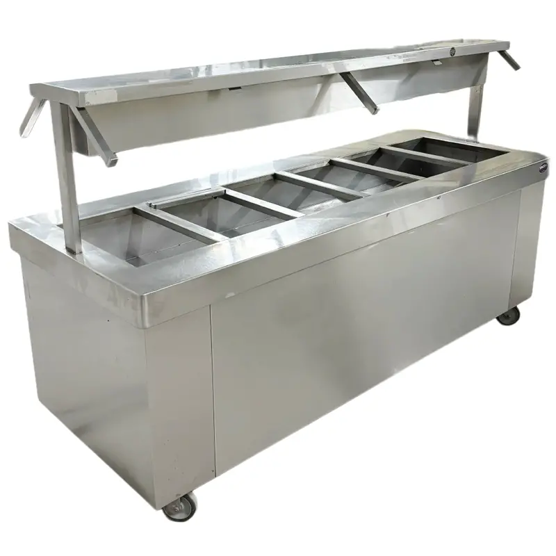 90" Steam / Buffet Table 6 Pan Electric Used For02350 1