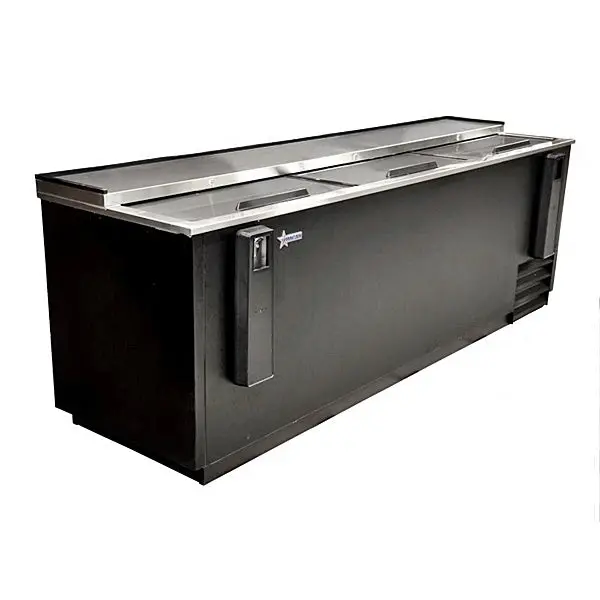 95" Omcan Reach In Beer Bottle Cooler 25.8 Cu. Ft., 50041 1