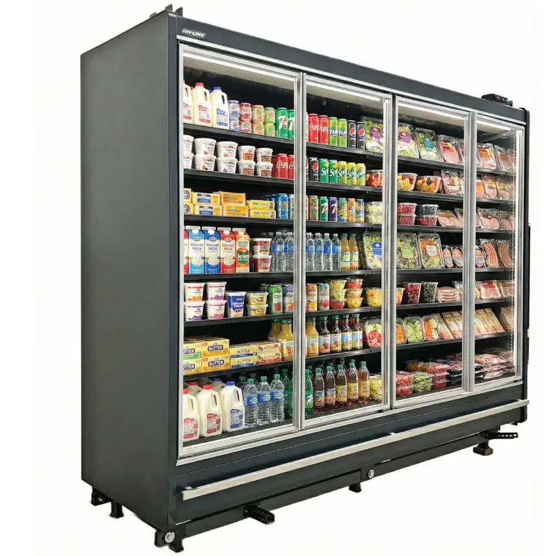 99'' Alaska-Line 4 Swing Glass Door Cooler Hit-500 1