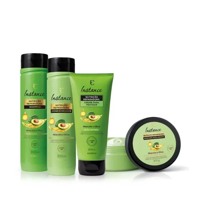 Abacate Oliva Instance Nourished Hair Avocado Olive Kit 4 Itens - Eudora 1