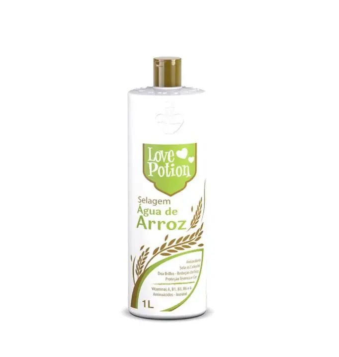 Água De Arroz Rice Water Shine Thermal Protection Hair Sealing 1L - Love Potion 1