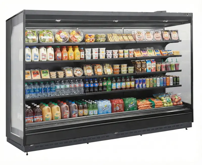 Alaska Line 147.6” Multideck Open Air Cooler Remote Hit-353 1