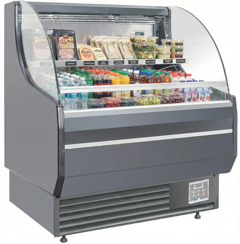 Alaska Line 50.7” Open Air Grab & Go Cooler Hit-232 1