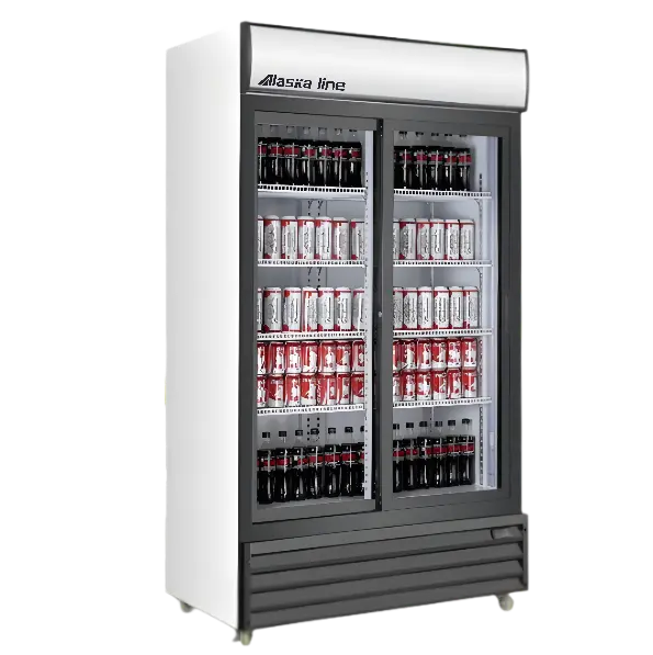 Alaska-Line 52" Two Swing Glass Door Cooler 38.3 Cu.Ft., Hit-802 1