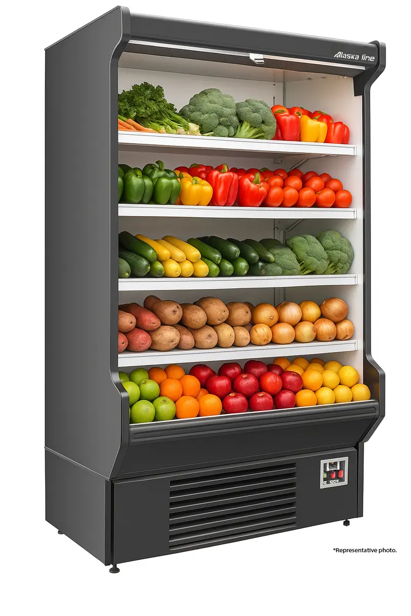 Alaska-Line 60'' Open-Air Merchandiser Cooler 18. Cu.Ft. Used For02409 1