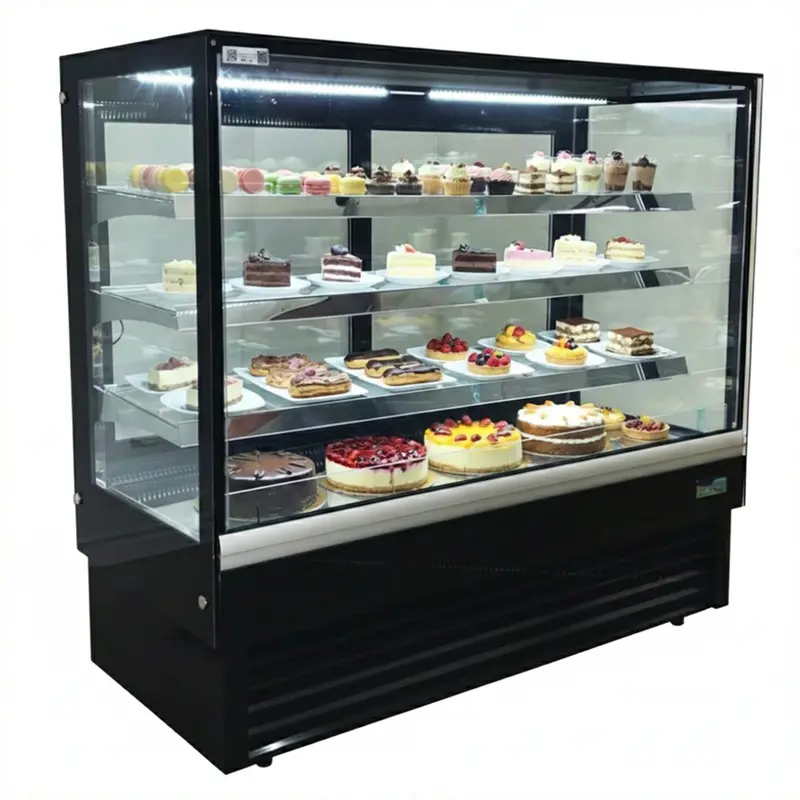 Alaska-Line 60'' Rectangle Glass Pastry Display Cooler - Hit-31 1