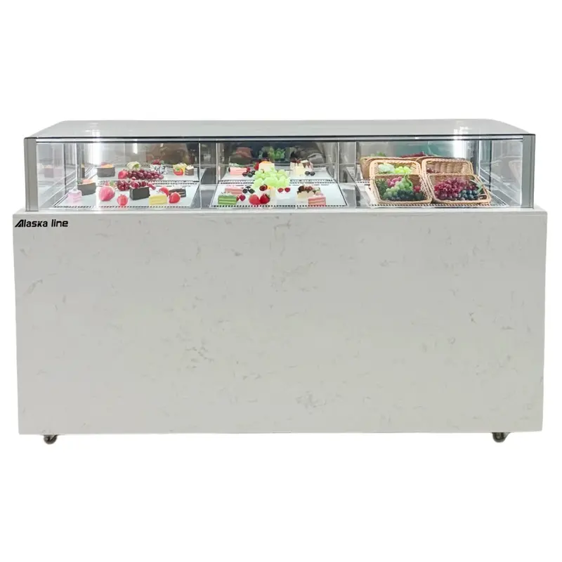 Alaska Line 70.8'' Chocolate Display Case Hit-419 2