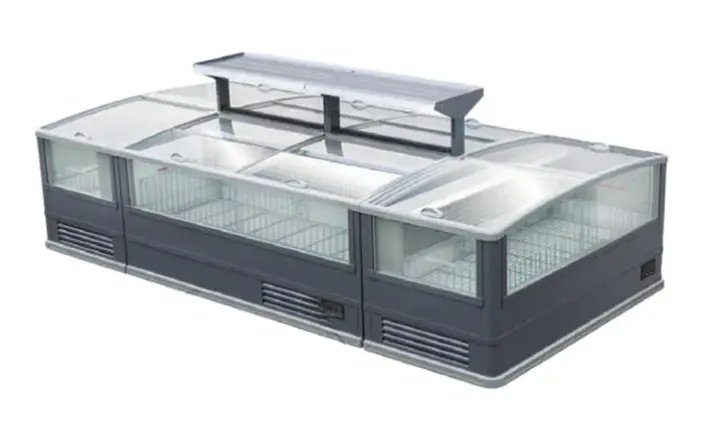 Alaska Line 74” Island Freezer & Cooler Hit-213 1