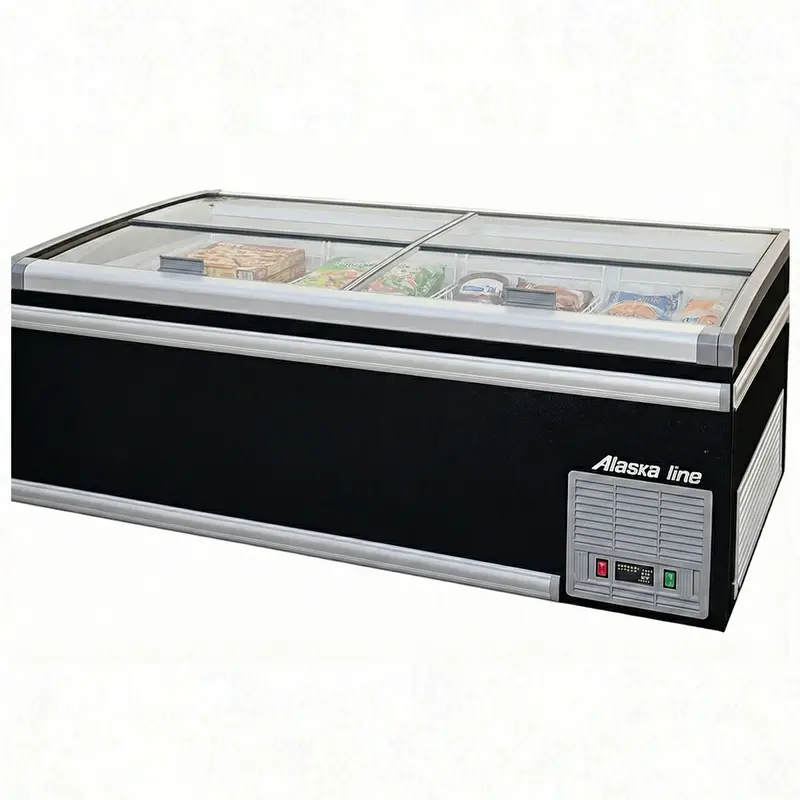 Alaska-Line 75'' Island Chest Freezer Supermarket Style Super Size 28 Cu.Ft. Capacity, Hit-600 1