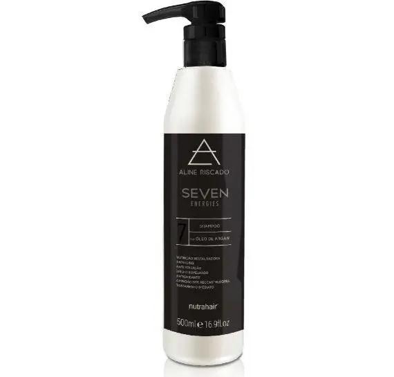 Aline Riscado Argan Oil Seven Energies Shampoo Moisturizing 500Ml - Nutrahair 1