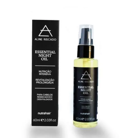 Aline Riscado Dry Nutrition Revitalization Essential Night Oil 60Ml - Nutrahair 1