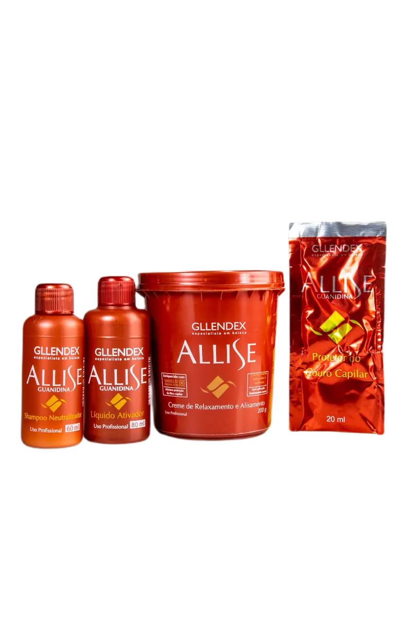 Allise Guanidine Relax Straightening Hydration Protection Kit 4 Prod. - Gllendex 1