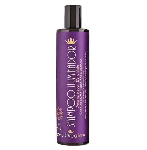 Aloe Vera Andiroba Noni Illuminating Matte Anti Yellow Shampoo 300Ml - Livealoe 1