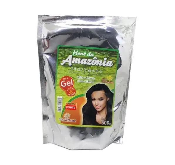 Amazon Henê Gel Strong Black Straightening Henna Keratin 500G - Divina Dama 1