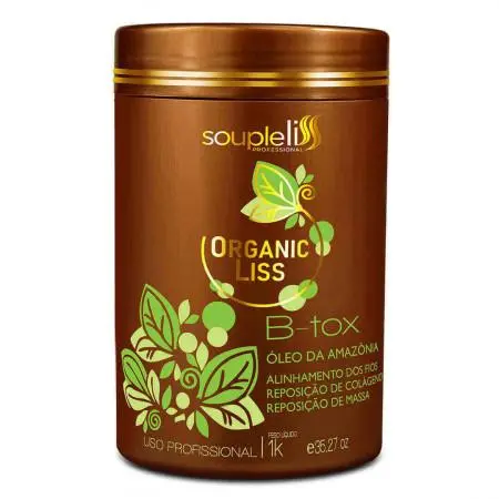 Amazon Oil Alignment Treatment B-Tox Organic Liss Formol Free 1Kg - Souple Liss 1