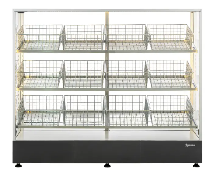 Ambient Display Case 60", 12 Baskets, Warm White 48599 1