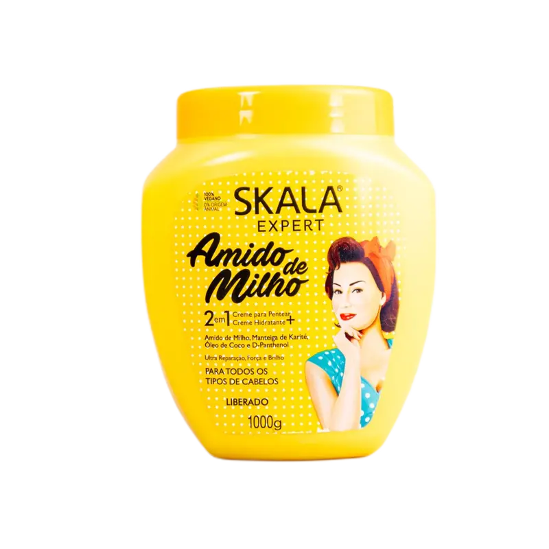 Amido De Milho 2 In 1 Maize Starch Combing Moisturizer Treatment 1Kg  - Skala 1
