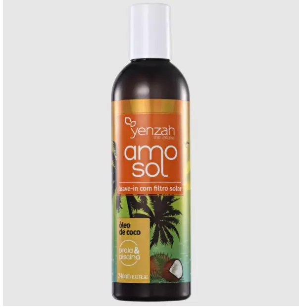 Amo Sol Coconut Post Sun Solar Beach Pool Protection Leave-In 240Ml - Yenzah 1