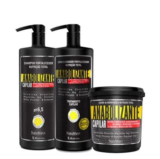 Anabolic Strength Hydration Nutrition Shine Keratin Treatment Kit 3X1 - Natumaxx 1