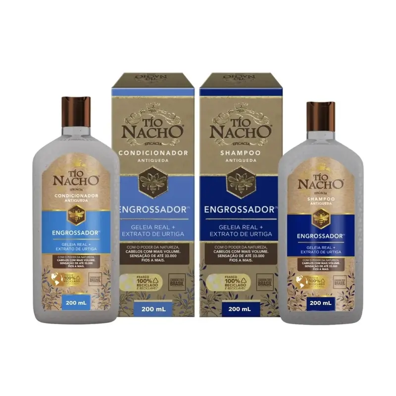 Anti-Hair Loss Hair Thickener Home Care Shampoo Conditioner Kit Tio Nacho 1