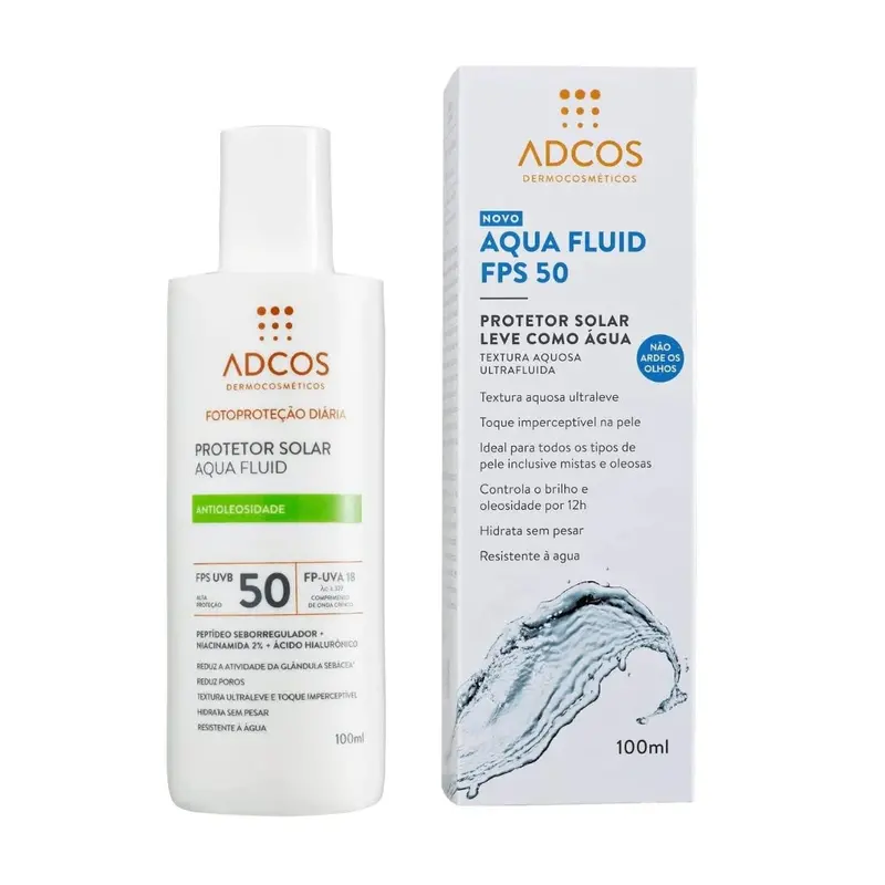 Aqua Fluid Sunscreen Colorless Spf50 Skin Care Protection 100Ml Adcos 1