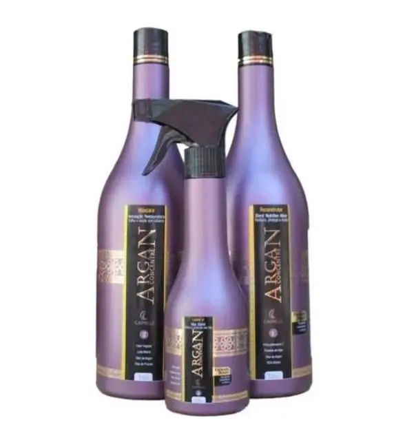 Argan Cauterization Deep Reconstruction Hair Treatment Kit 3 Itens - Capelli 1