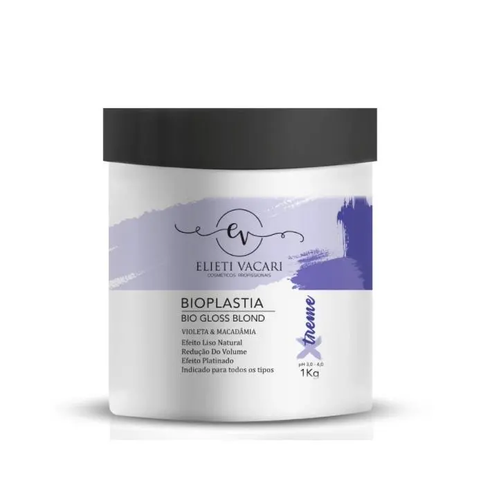 Argan Keratin Bioplasty Bio Gloss Blond Xtreme Sealant Botox 1Kg - Elieti Vacari 1