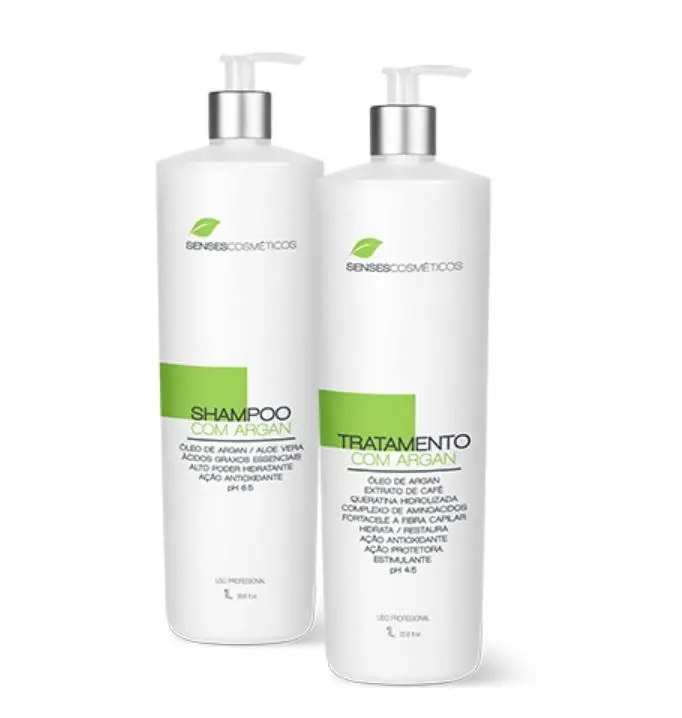 Argan Progressive Brush Smoothing Antioxidant Hair Treatment Kit 2X1l - Senses 1