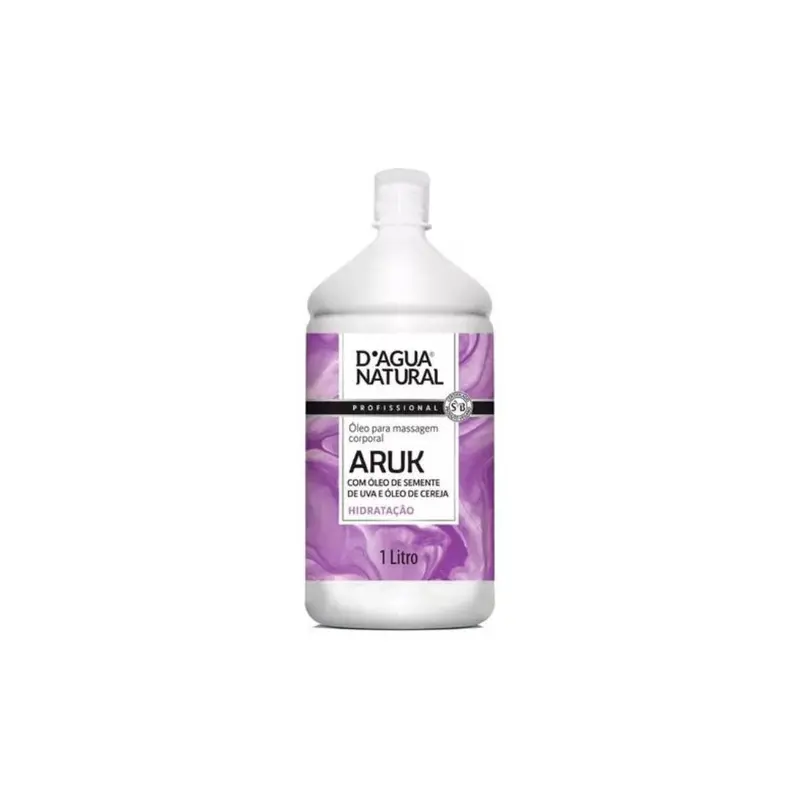 Aruk Grape Cherry Seed Body Massage Oil Anti Stretch Marks 650G D'agua Natural 1
